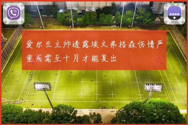 爱尔兰主帅透露埃文弗格森伤情严重或需至十月才能复出